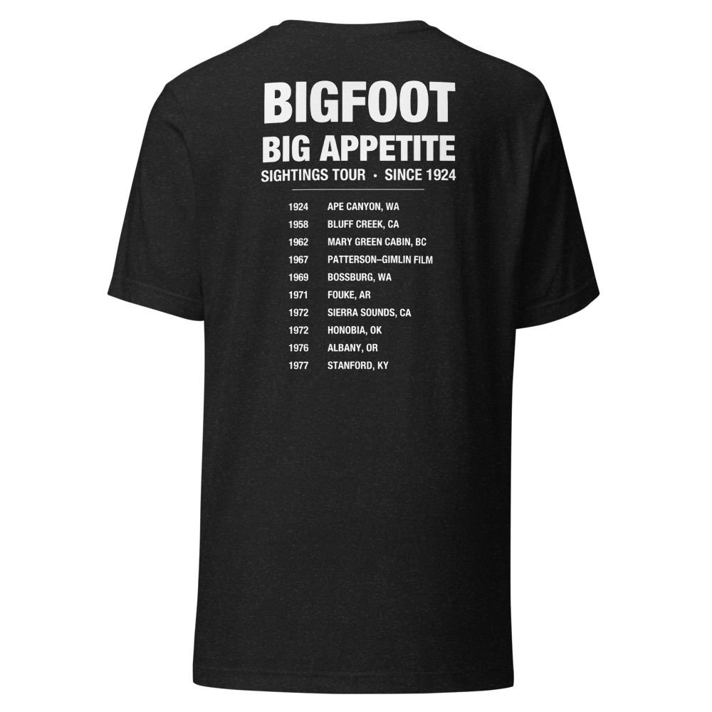 Back of shirt in Black Heather