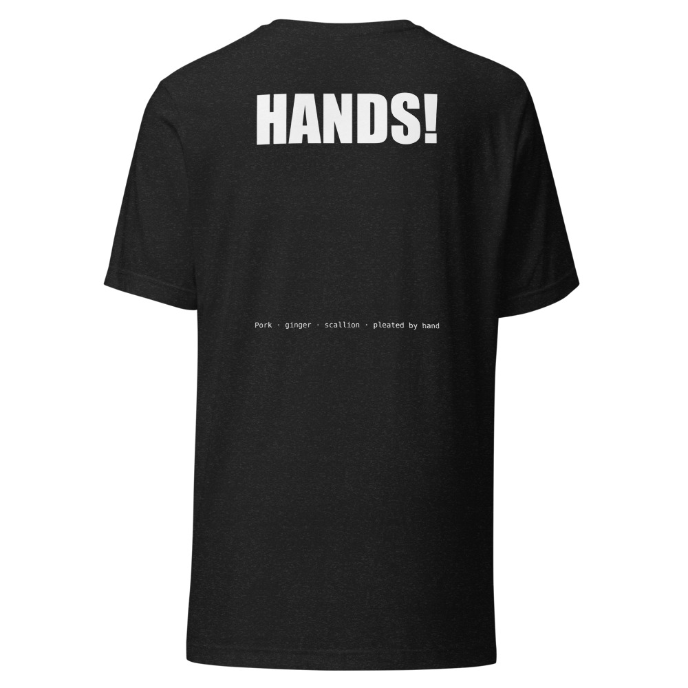 Back of shirt in Black Heather