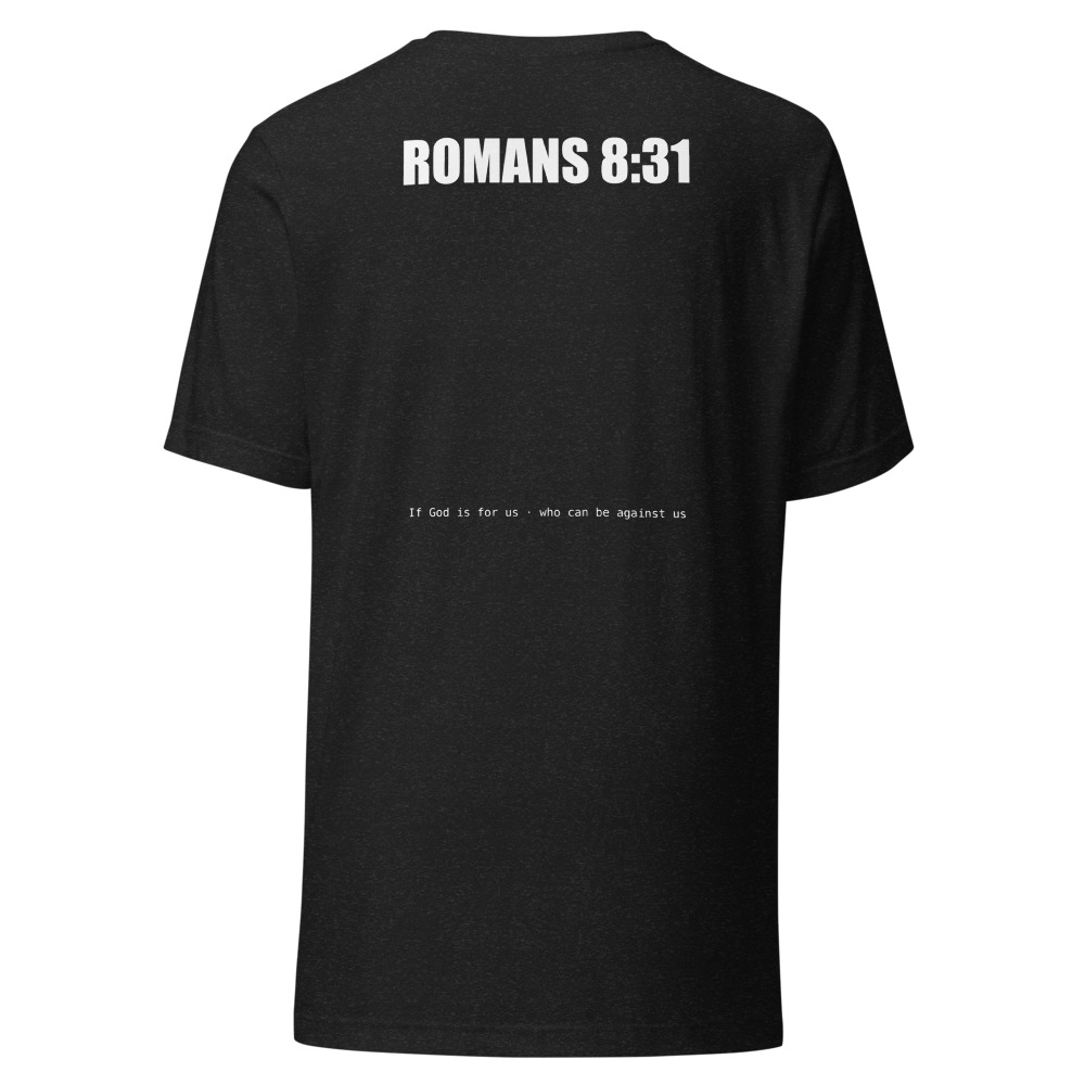 Back of shirt in Black Heather