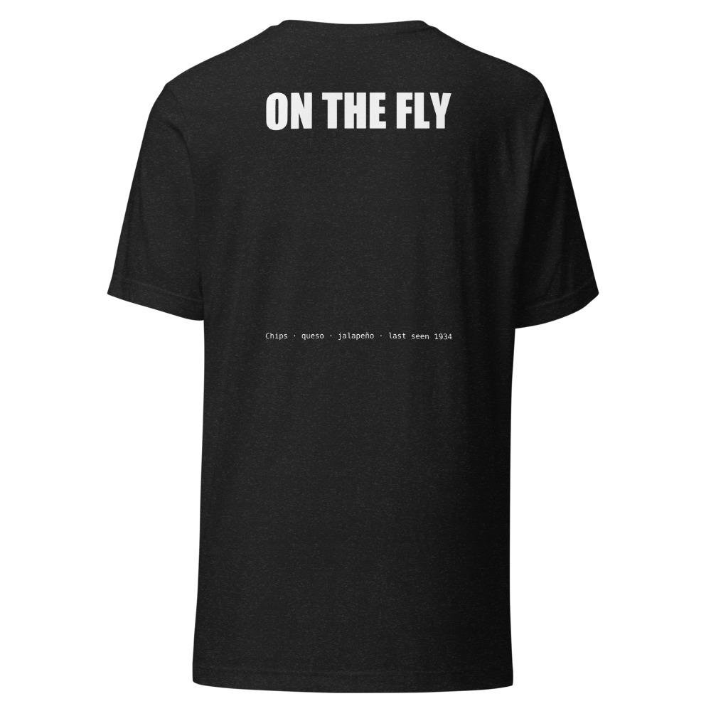 Back of shirt in Black Heather